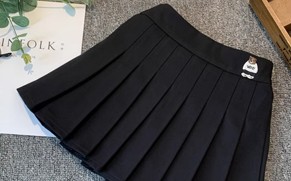女童百褶裙2025春秋新款百搭小黑裙儿童jk裙子学院风洋气半身短裙