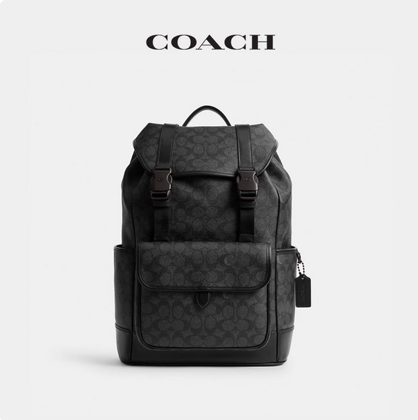 COACH/蔻驰男士经典标志LEAGUE翻盖双肩包